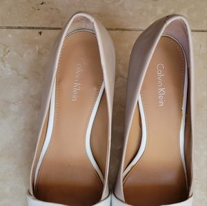 Calvin Klein two tone heels